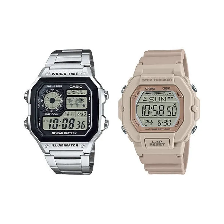 CASIO G SHOCK Collection Кварцевый механизм Смола Ремешок Часы Унисекс Черный Циферблат Ae 1200WHD 1A LWS 2200H 4A