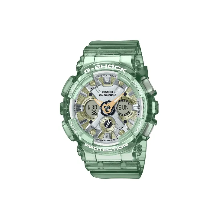 CASIO Кварцевый Movement Женские Liquid Crystal/Analog Dual Display Series Часы 49mm*45,9mm*15,8mm Зеленые