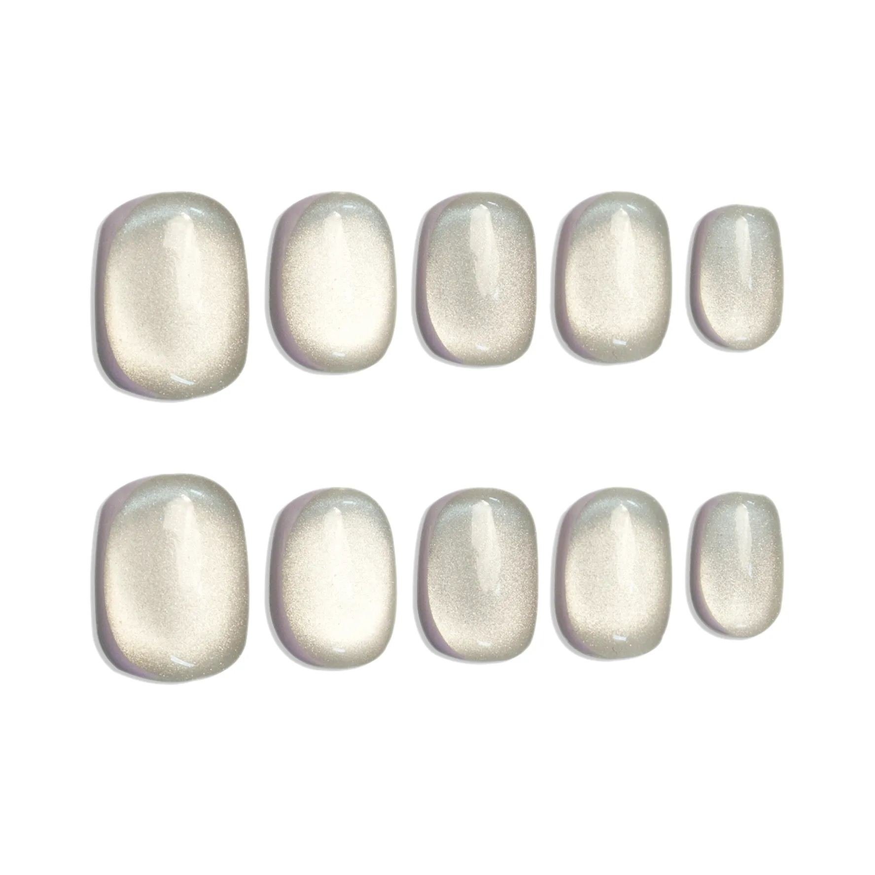 Goodbye Day Cool And Elegant Lavender Side Method Glass Beads Cat Eye Nail Art Топ OF THE LINE Качество False Nail