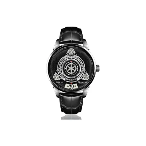 BEHRENS Автоматический Механический Movement Унисекс Часы Starship Collection 42 мм Черные