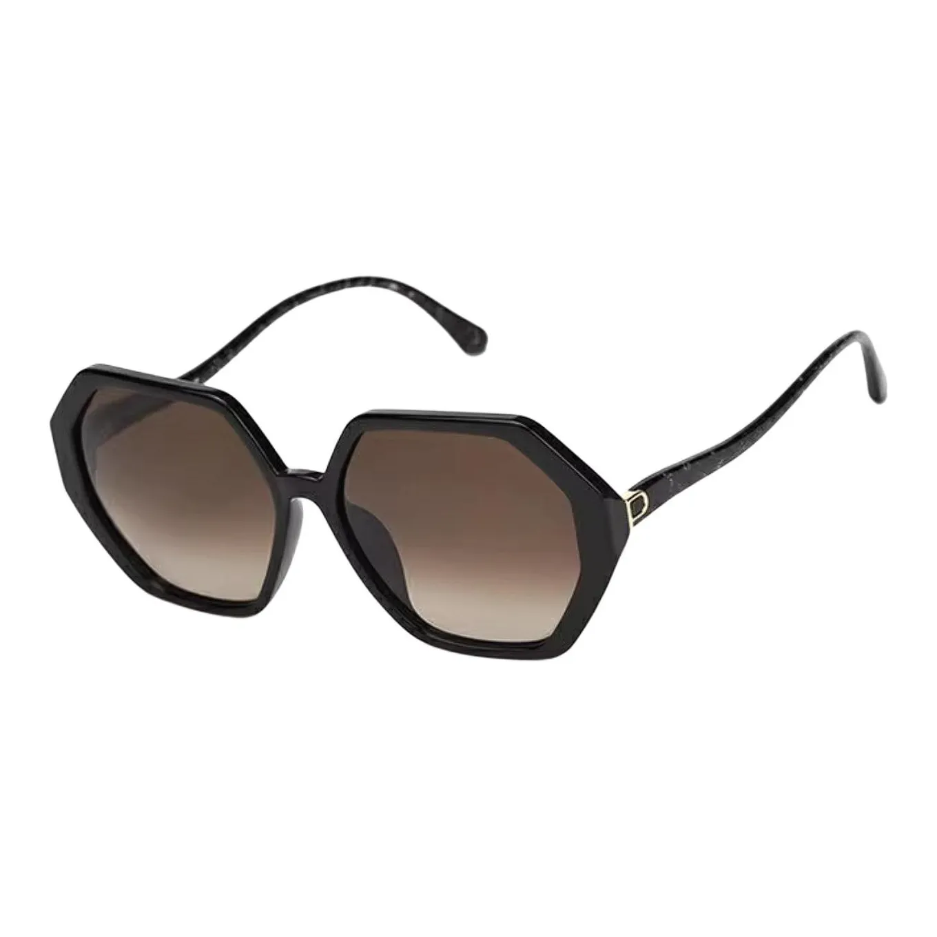 PORTS Пластиковая оправа Бабочка Солнцезащитные очки Женские Черный