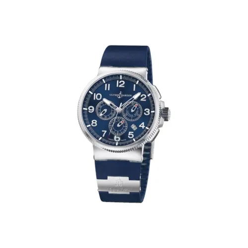 ULYSSE NARDIN Автоматический Механический Движение Мужские Nautical Collection Часы 43 мм Синий