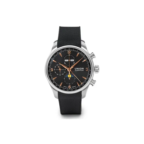UNION GLASHUTTE/SA Автоматический Механический Движение Мужские Часы Belisar Collection 44 мм Черные