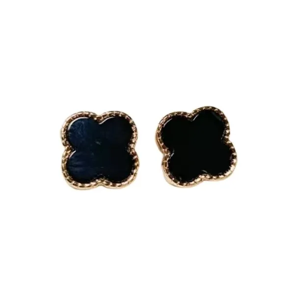 Gifts Chalcedony Agate Stud Earrings Unisex Couple's Version Unisex