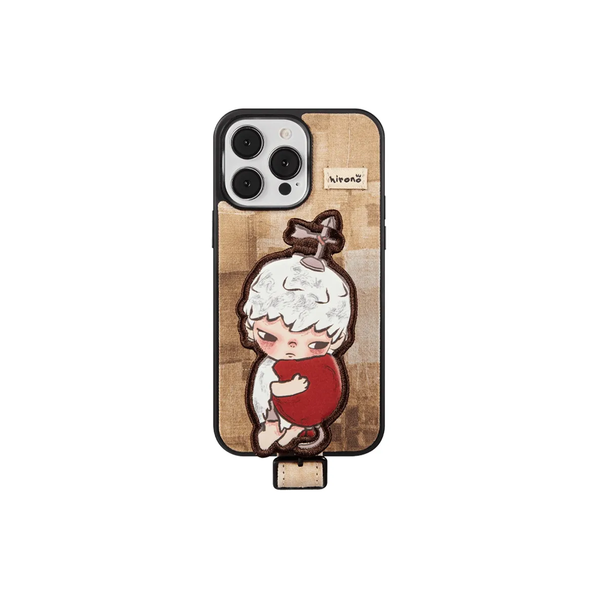 POP MART Hirono Ono Mute Drama Collection, Webbing Phone Case For IPhone 13 Pro Ma Trend Based Products