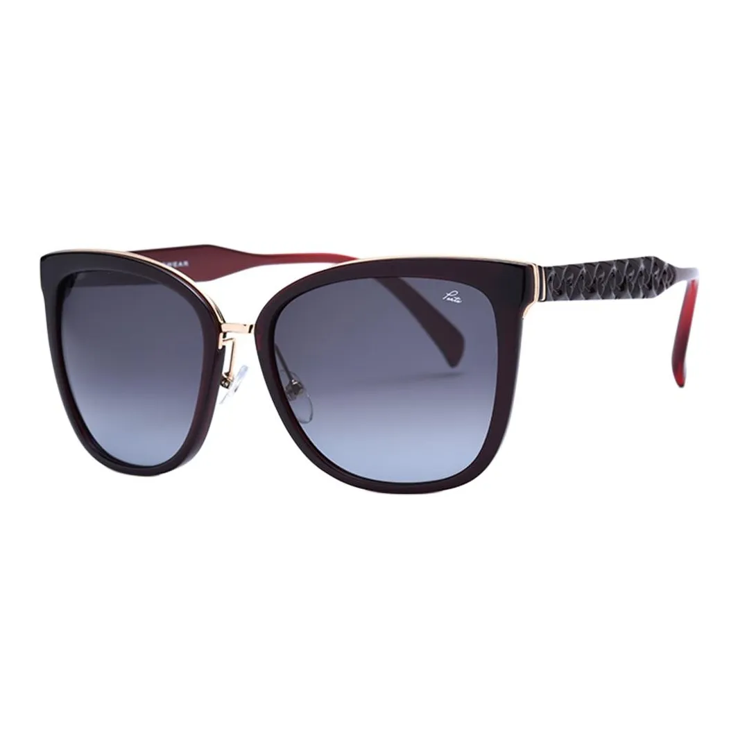 PORTS Вытяжные Квадратные Солнцезащитные Очки Женские Красные