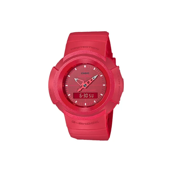 CASIO DIGITAL Collection Disk Кварцевый механизм Смола Ремешок Часы Мужские Красный Циферблат часов AW 500BB 4ED