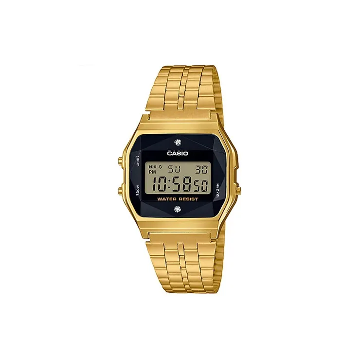 CASIO YOUTH Collection Металл Small Block Кварцевый механизм Часы Унисекс Черный циферблат