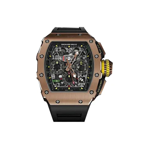 RICHARD MILLE Автоматический Механический Движение Мужские Часы 49,94мм*44,5мм Черный