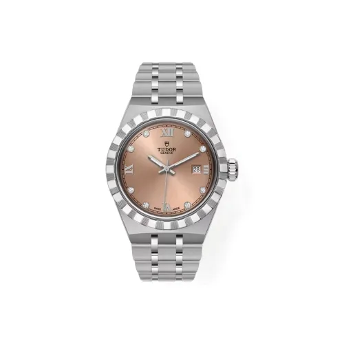TUDOR Автоматический Механический Movement Женские Royal Collection Часы 28 мм Розовые