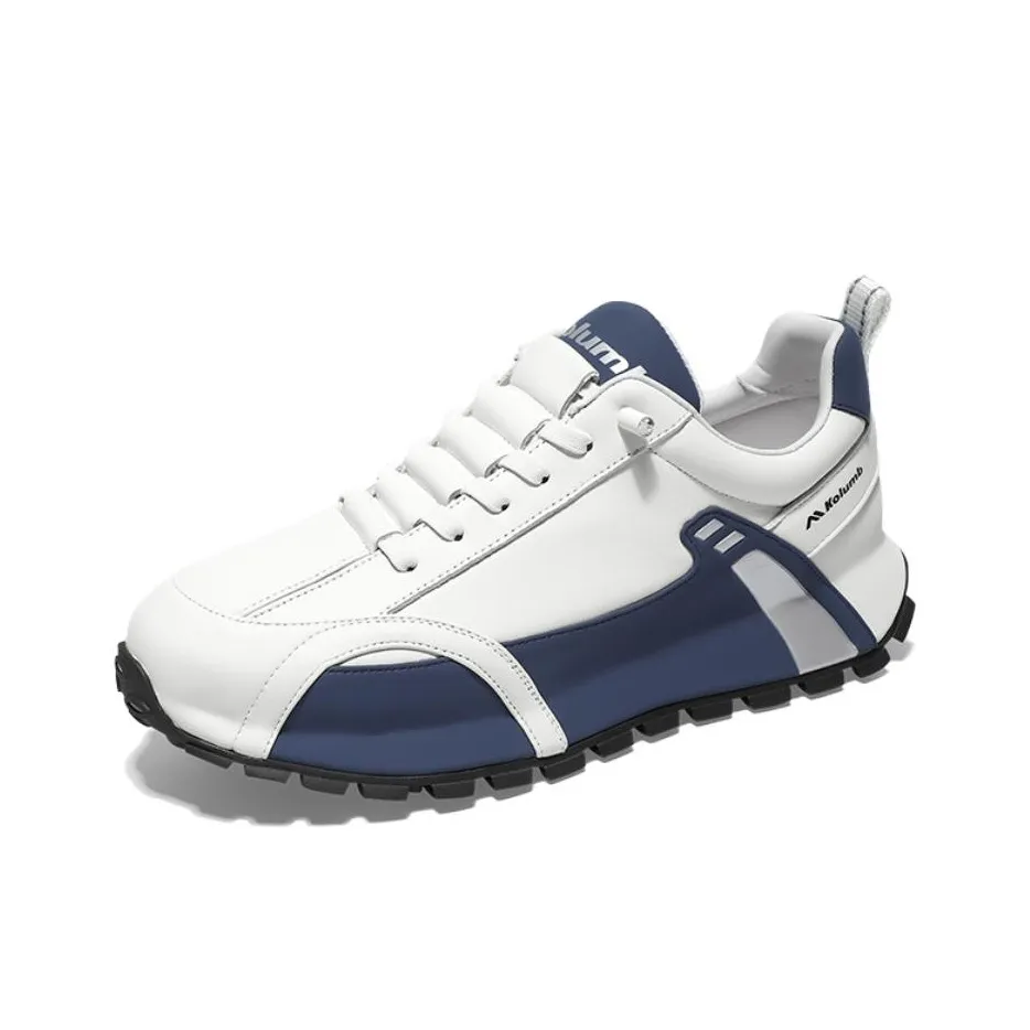 KOLUMB Дышащий Увеличение Высоты Низкий Топ Повседневный Мужской Белый Синий