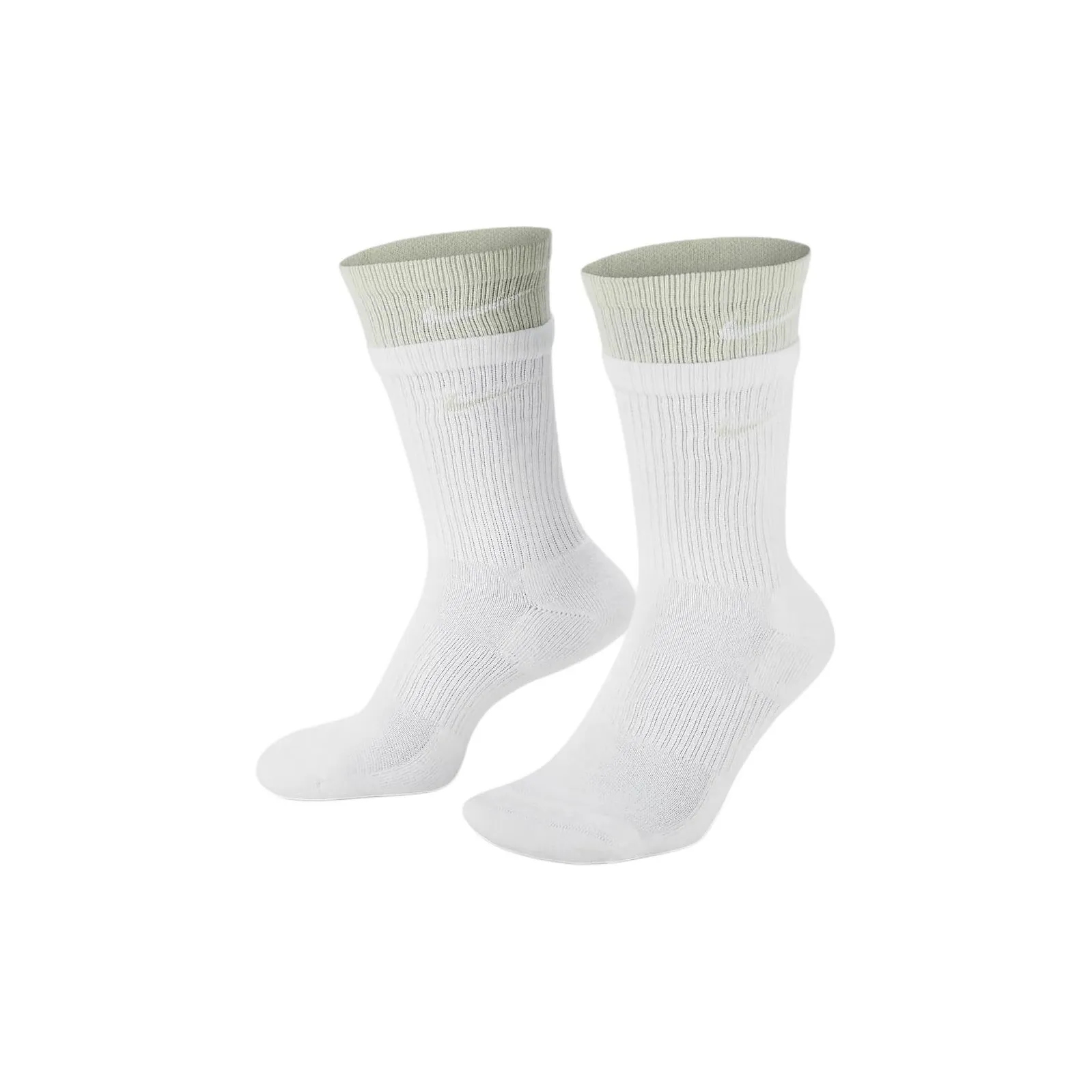 Nike Everyday Plus Mid-Calf Socks Unisex 1 Pack White/Iridescent Glass