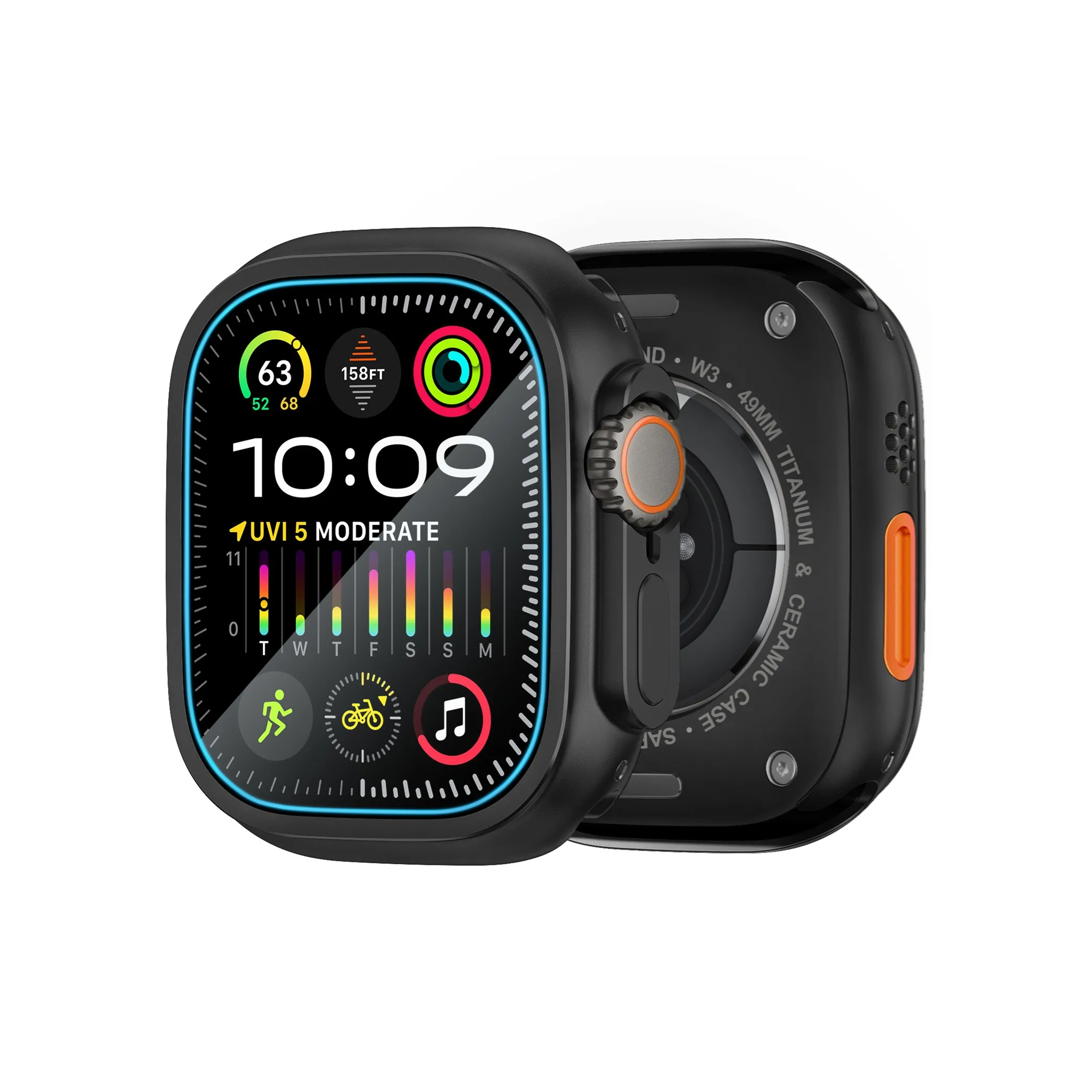 Antey Защитный Чехол Apple Алюминиевый Сплав Корпус Apple Watch Ultra 1 2 Поколения