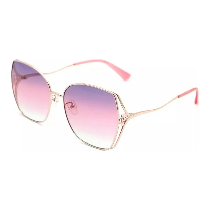 PORTS Irregular Shape Sunglasses Women's Gold