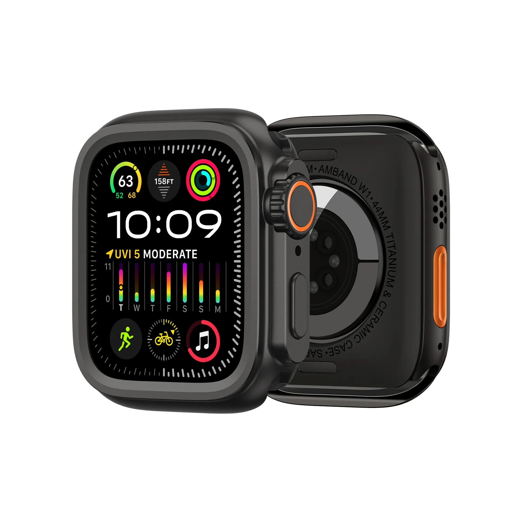 Antey Защитный Чехол Apple Алюминиевый Сплав Корпус Apple Ultra 2 Чехлы для Часов IWatch 9 8 7 6 SE 5 4 Унисекс