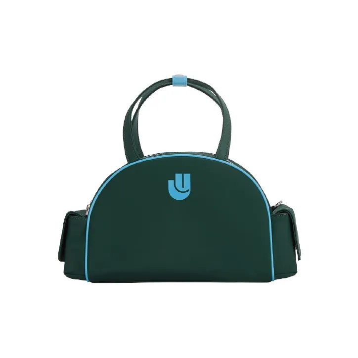 Art Traces Nylon Handbag Medium Size Women's Multicolor