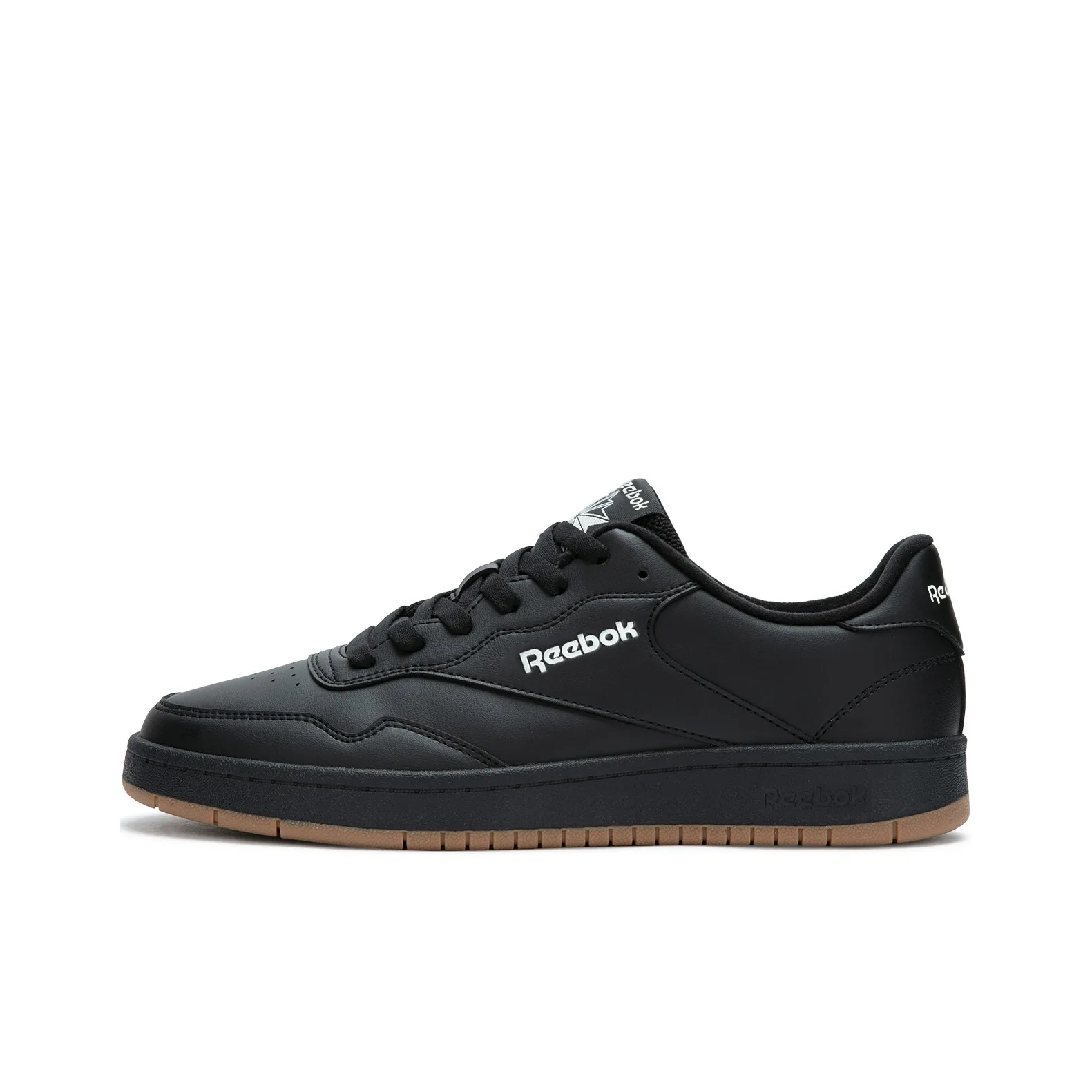Reebok COURT 1000 Anti Slip Wear Resistant Low Top Skateboard Shoes Unisex Black Warrior