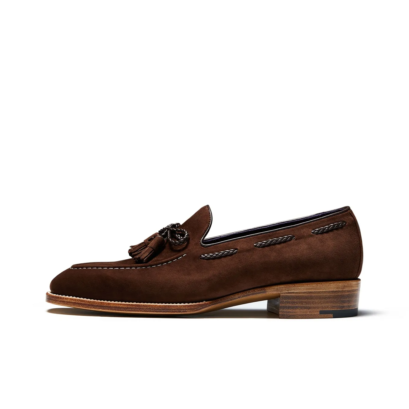 TRUFFAUT Saucony Fringe Slip on Shoes Loafers 3CM Men's