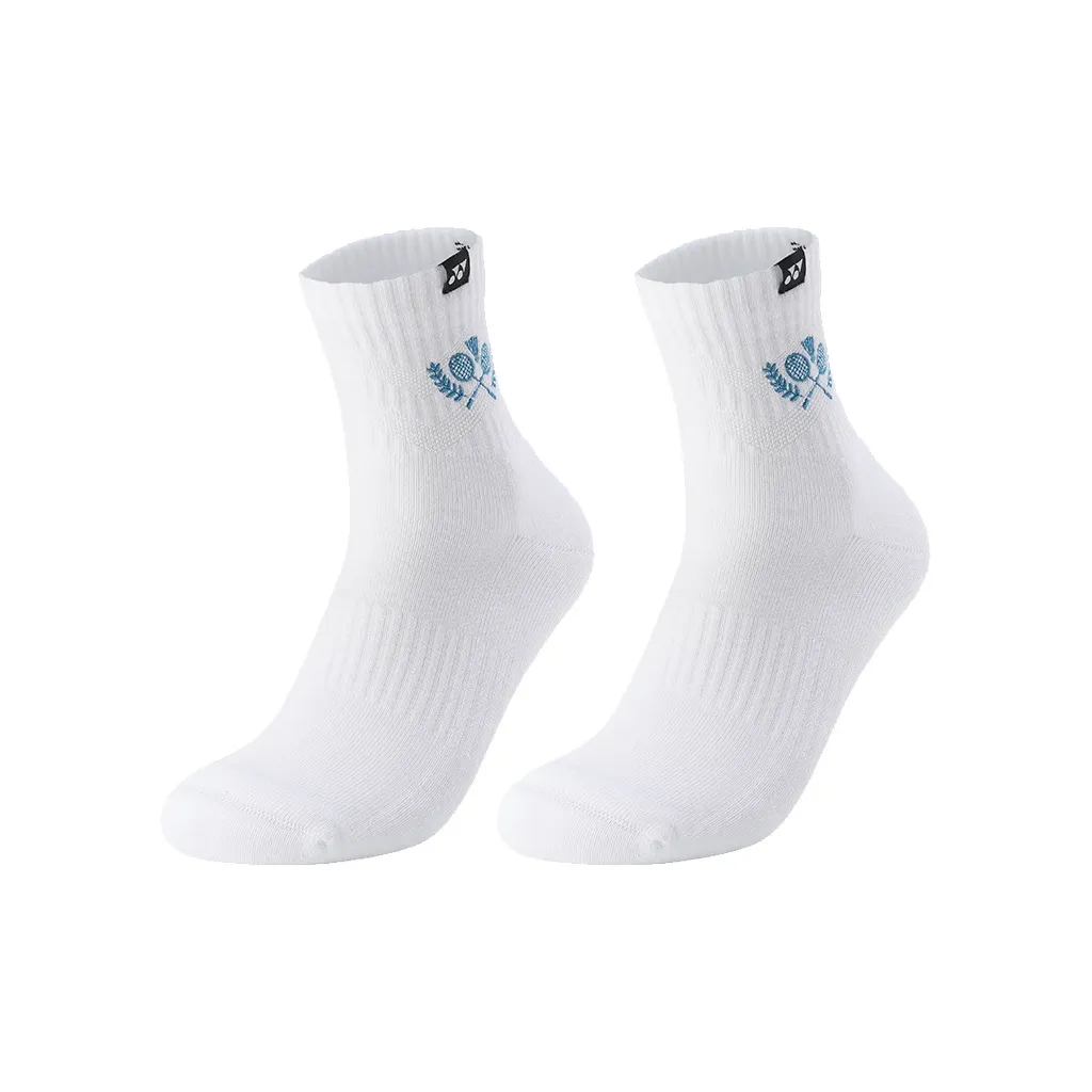 YONEX Mid Calf Socks Men's Combo Set White Blue