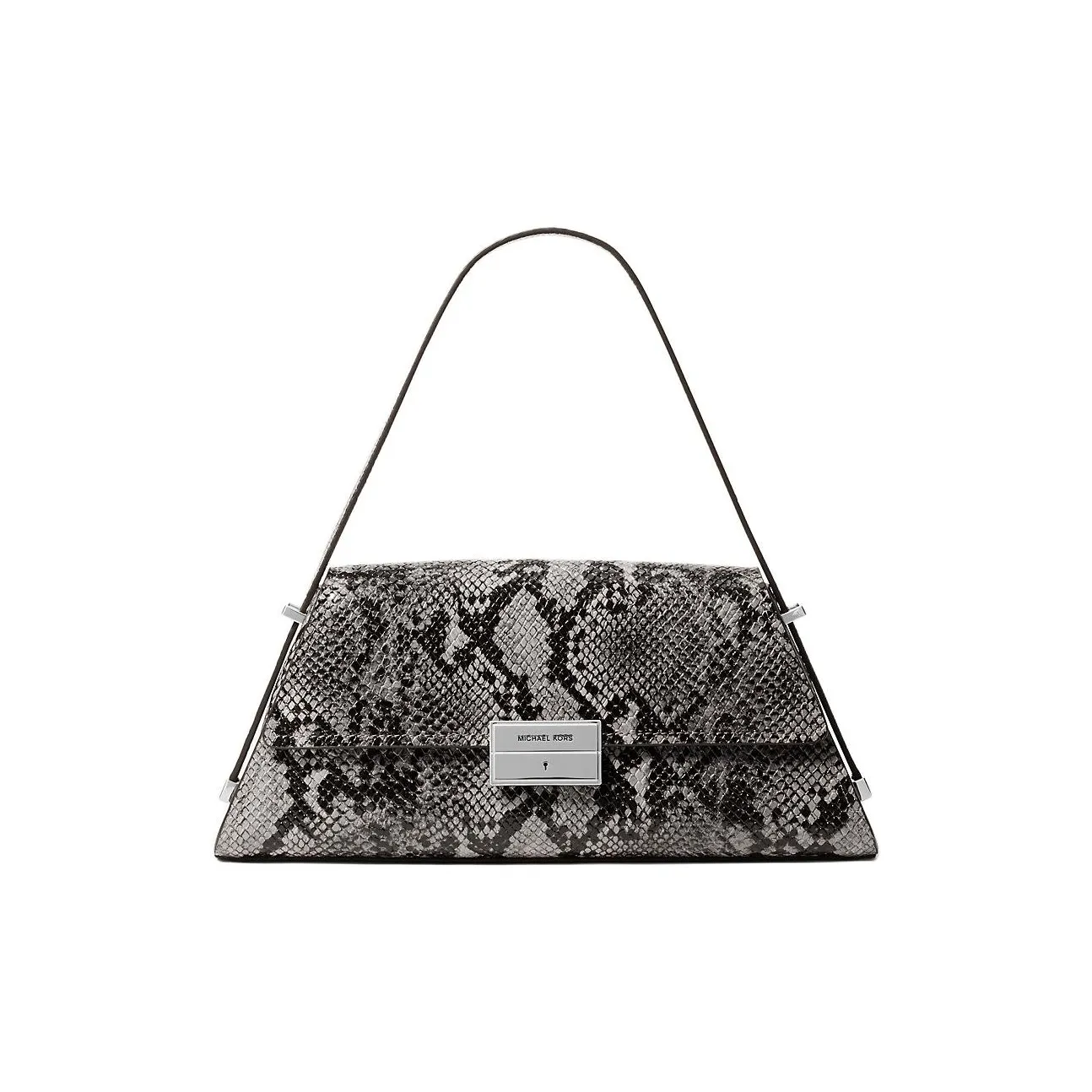 MICHAEL KORS Leather Handbag Medium Women's Gray
