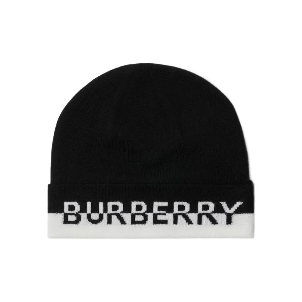 Burberry Wool Beanies Women's Black/White