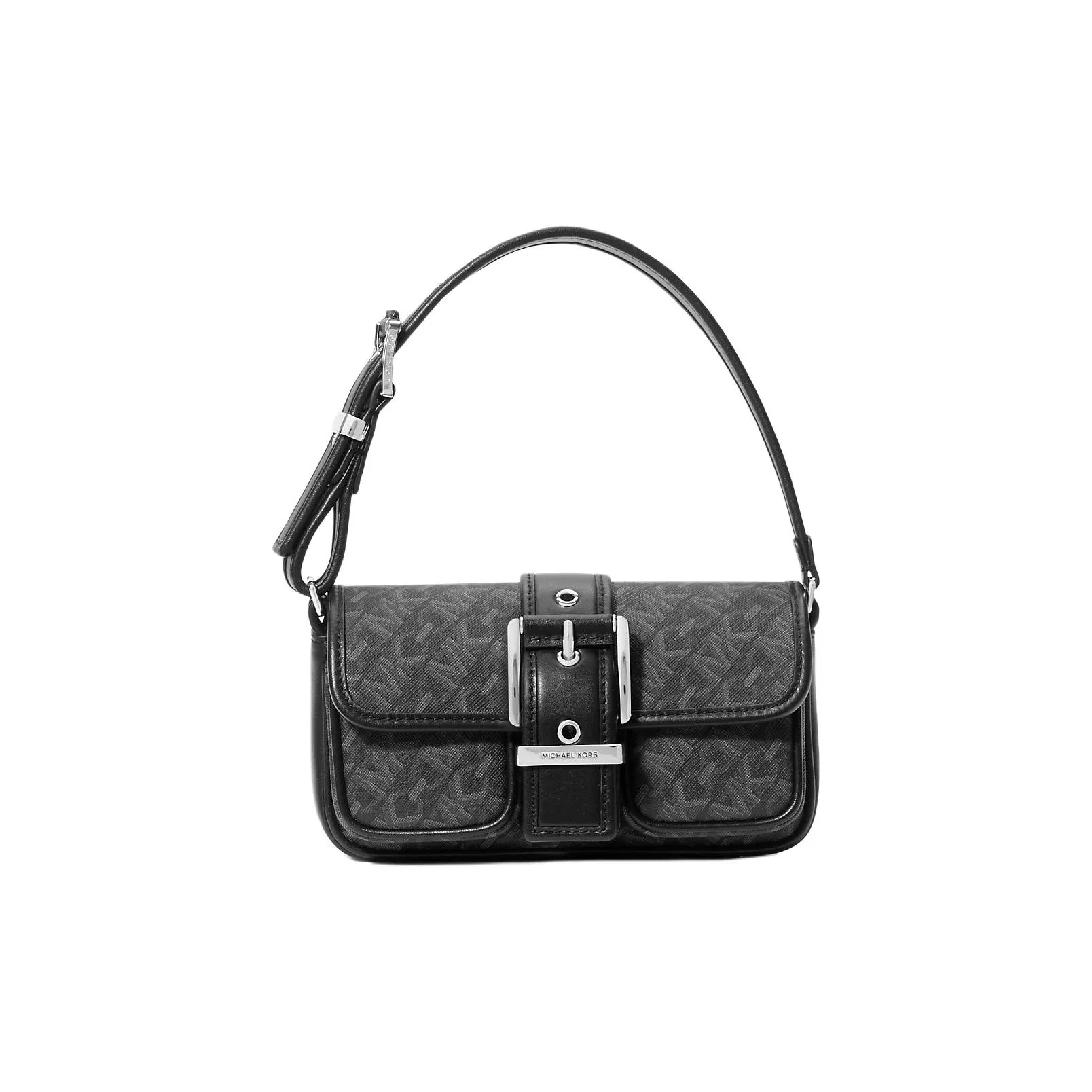 MICHAEL KORS Coated Canvas One Shoulder Handbag Women's Black