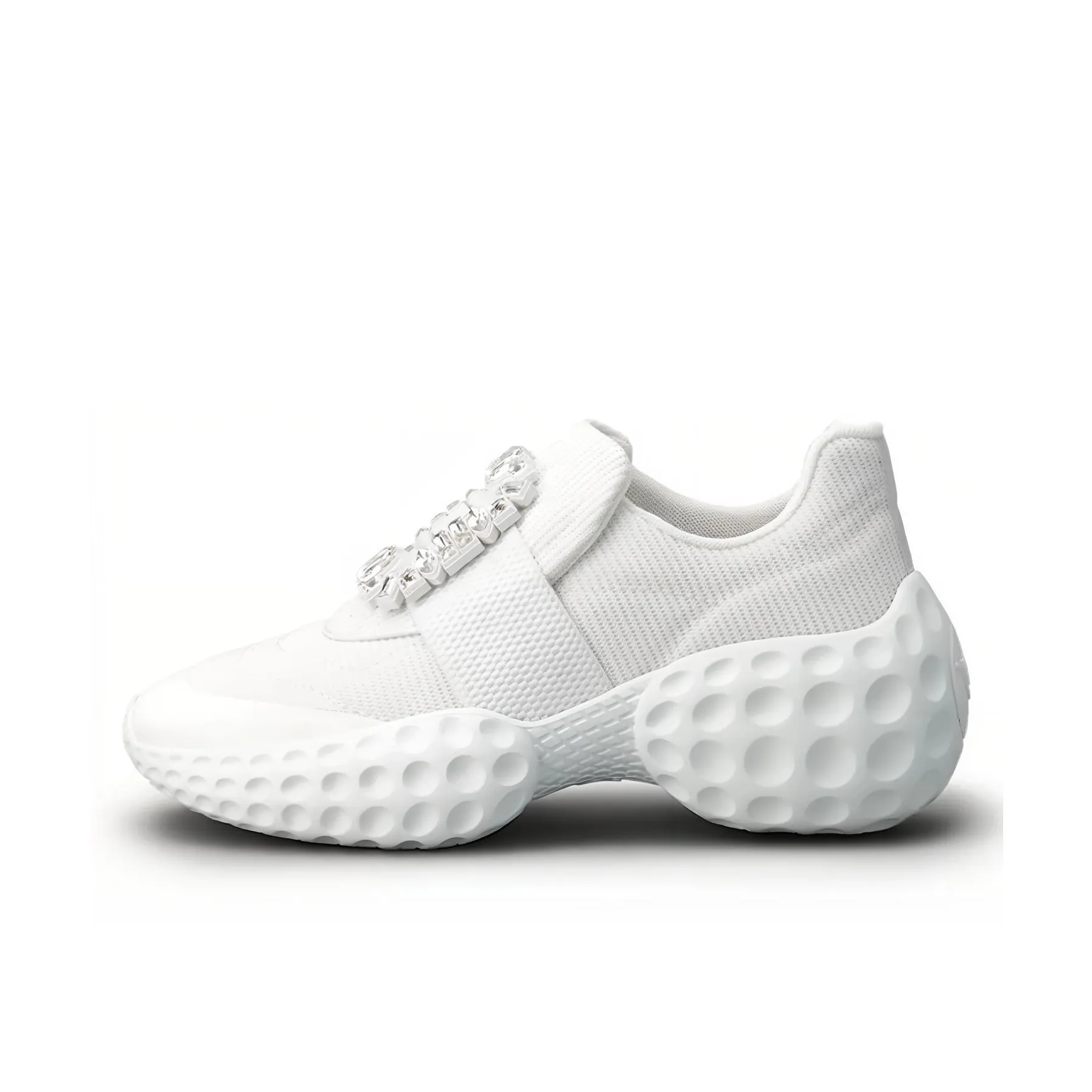 Roger Vivier Viv' Run Moonlight Low Top Casual Shoes Women's White