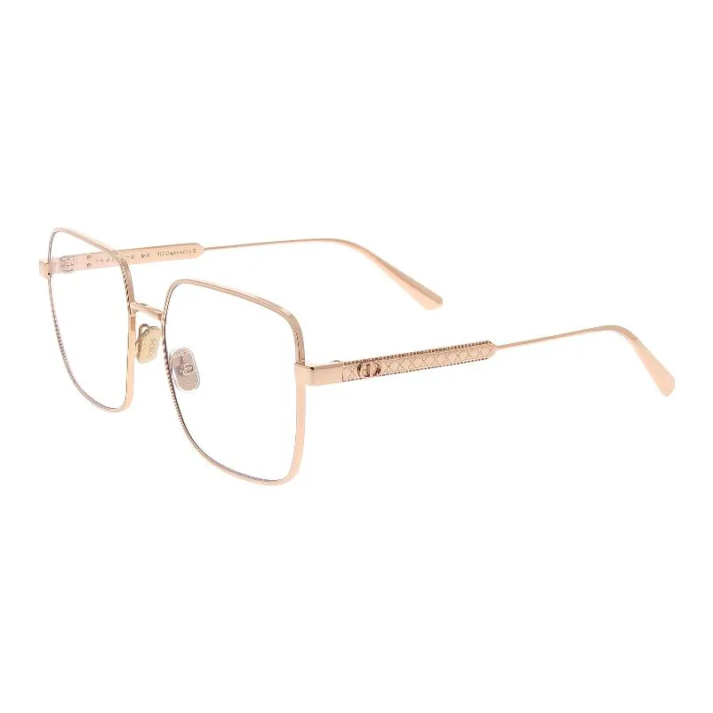 DIOR В зависимости от официального сайта Квадратные оправы для очков Женские Золотые