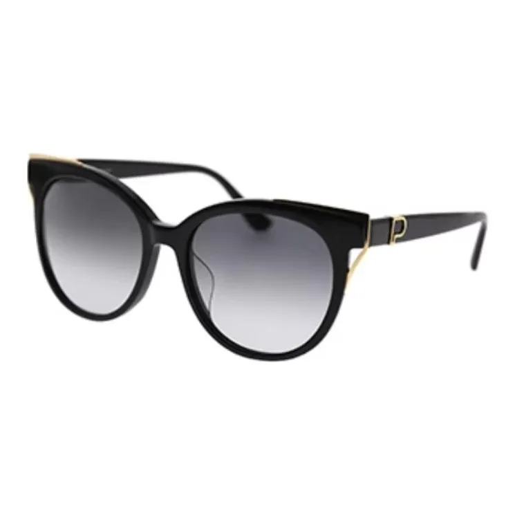 PORTS Irregular Shape Sunglasses Women's Black