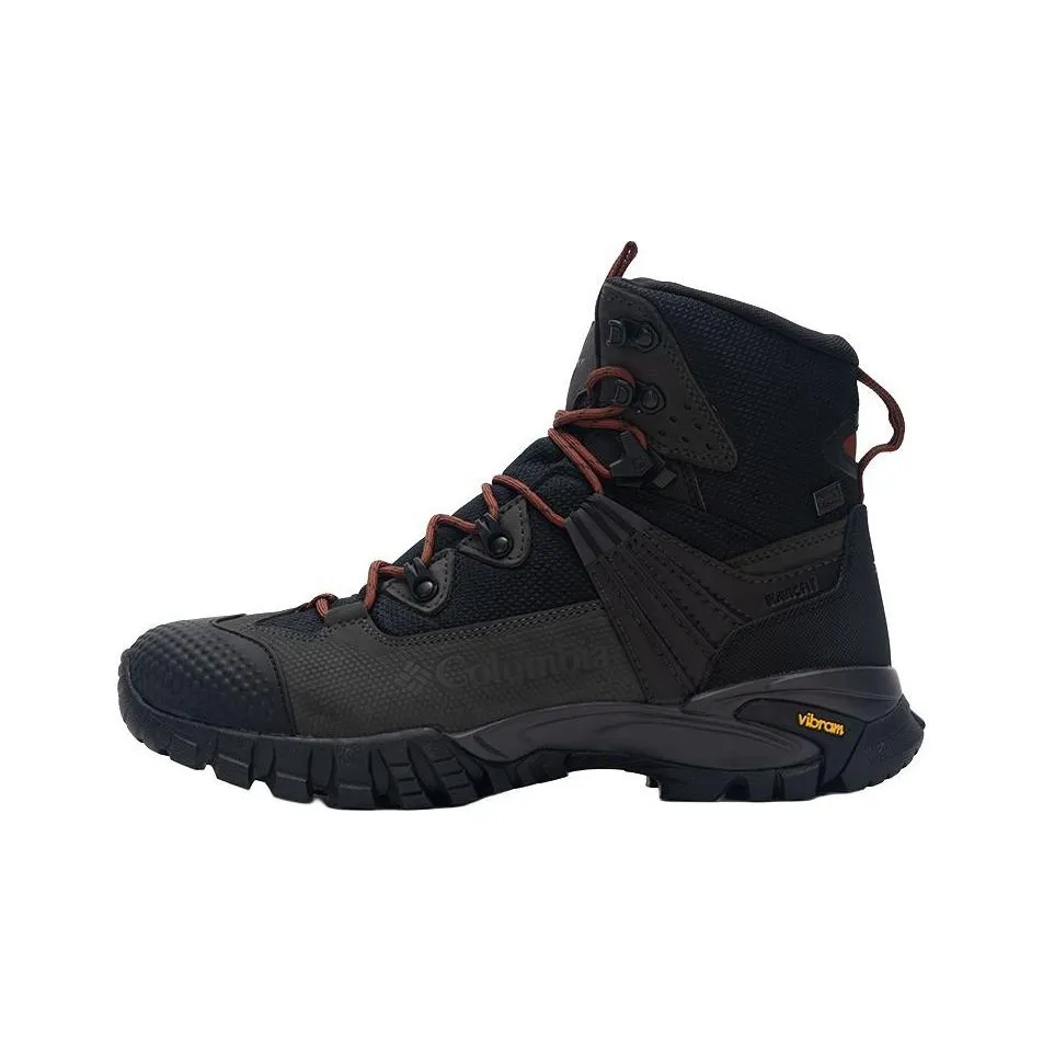 Columbia Sportswear Anti Slip Wear Resistant High Top Trekking Shoes Men Black