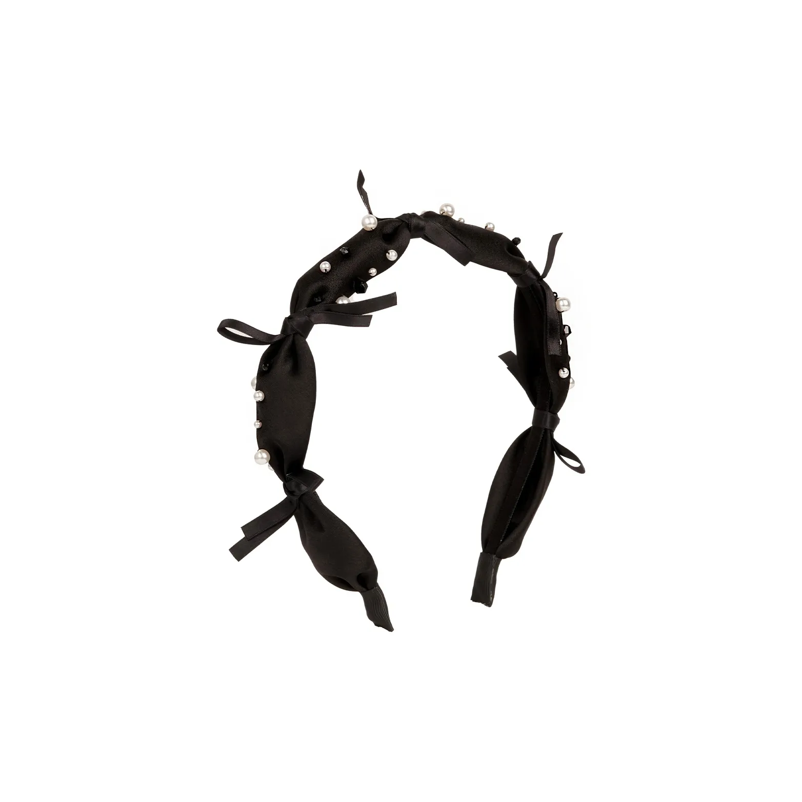 MYFUN FREEDOM Satin Artificial Pearl Headbands Women's