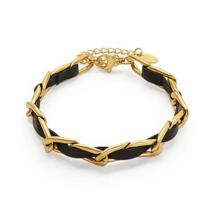 Floating Joy Титан Кожа Браслеты Женские