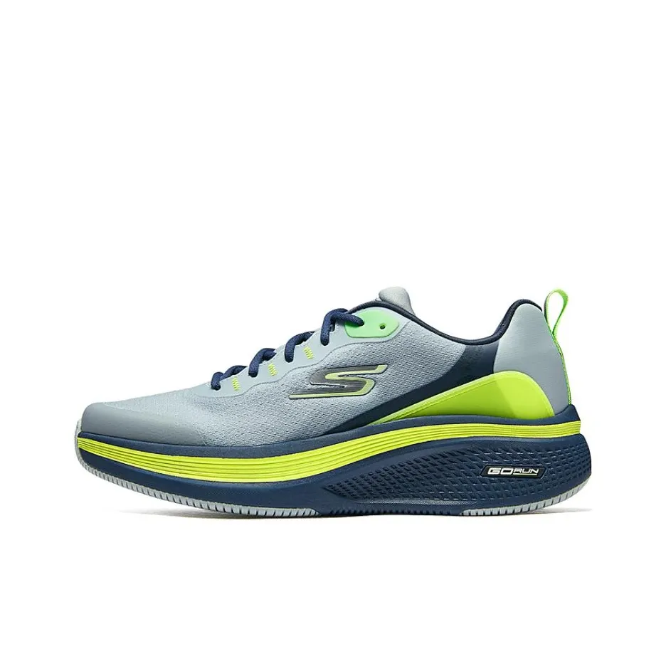 Skechers GO RUN Elevate 2,0 Амортизация Низкий Топ Беговые кроссовки Мужские Серый Синий