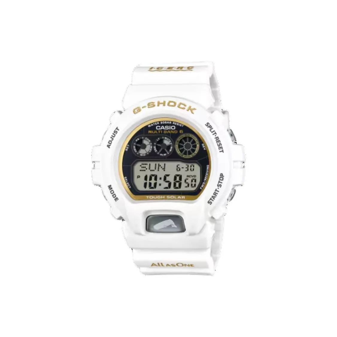 CASIO DIGITAL Series Солнечный Кварцевый Механизм Смольный Ремешок Часы Мужские Серый Циферблат