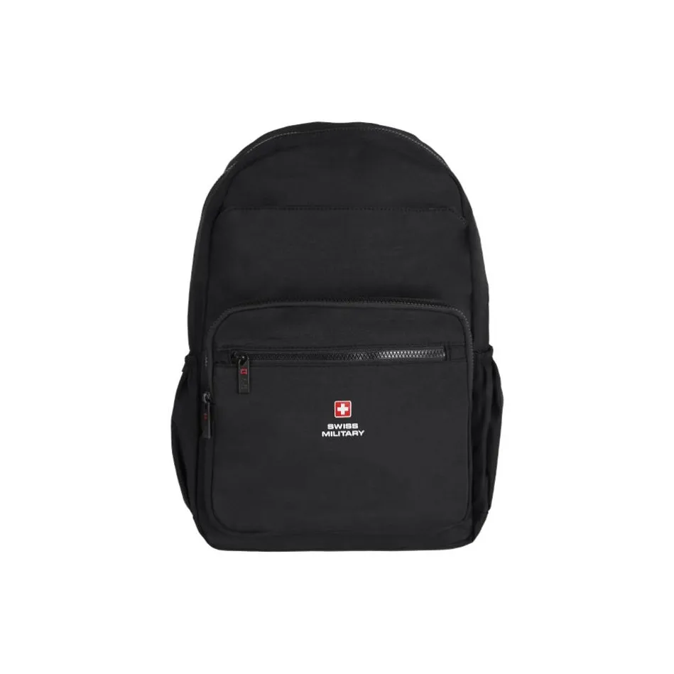 SWISS MILITARY Composite Cloth Backpack Regular Unisex Black/Red