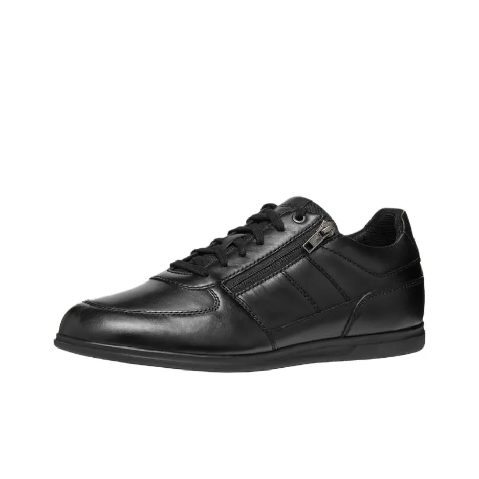 GEOX Low-Top Skateboard Shoes Men Black