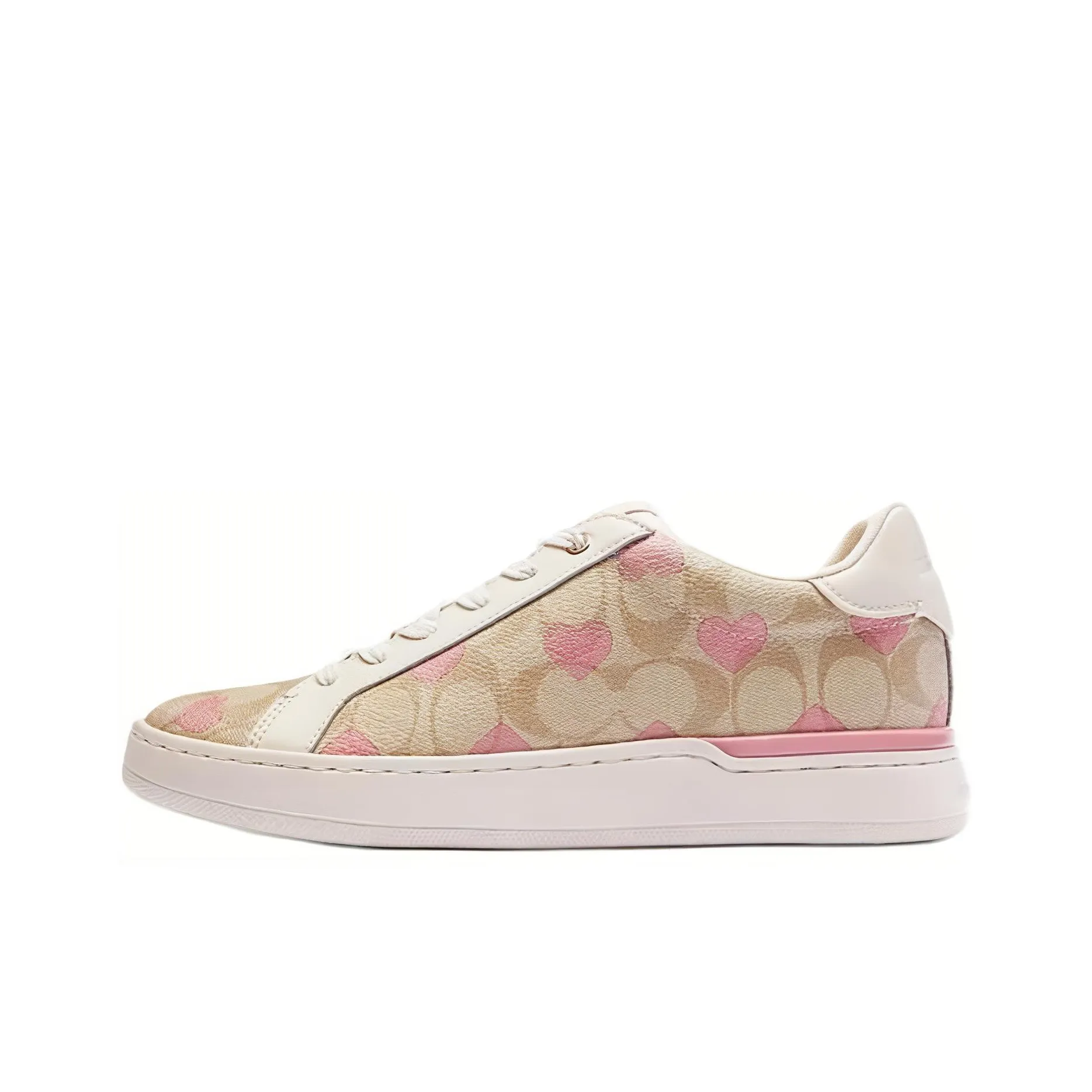 COACH Low Top Skateboard Shoes Women's Beige