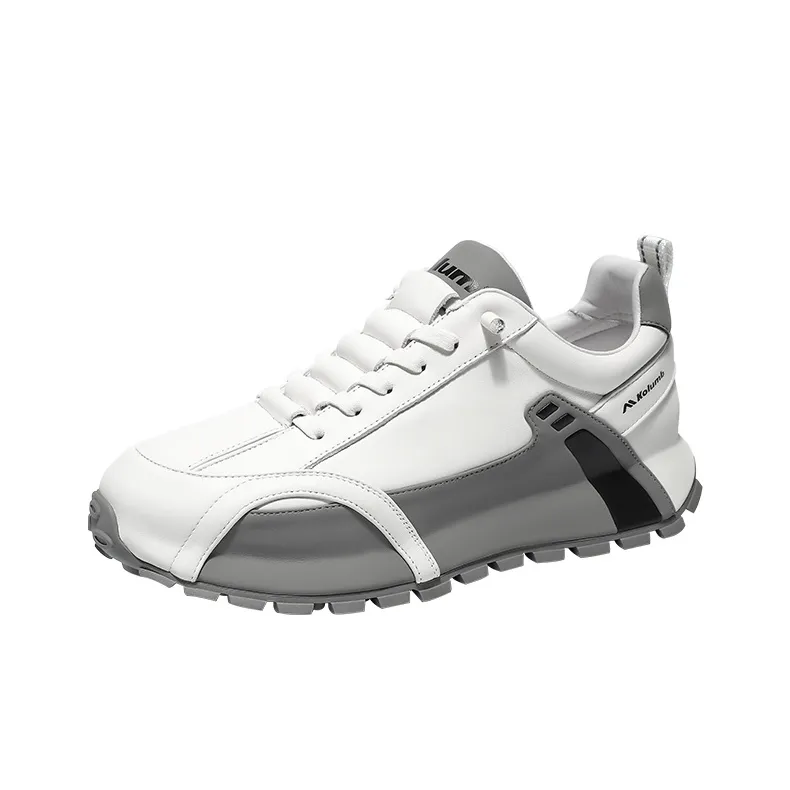 KOLUMB Амортизация Дышащий Отводящий пот Низкий топ Кэжуал Мужской Белый Серый