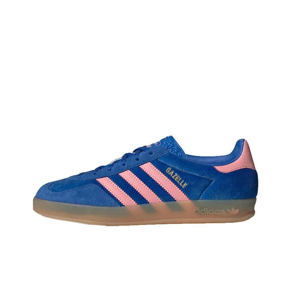 Gazelle Women's Adidas Originals Indoor 'Blue Semi Pink Velvet'
