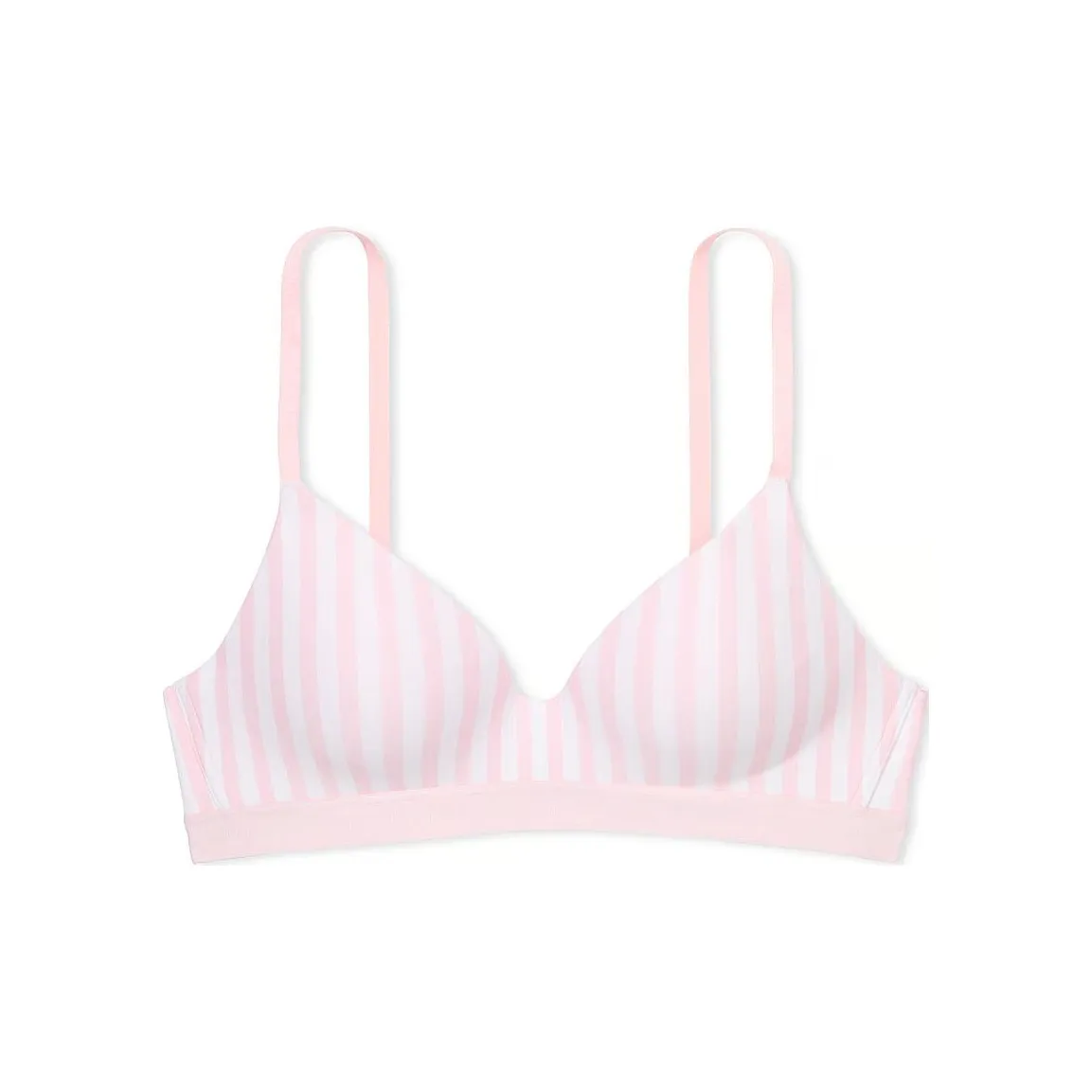Victoria's Secret The T shirt Lightly Lined Wireless Bra / Pink Stripes Bra Women's Pink