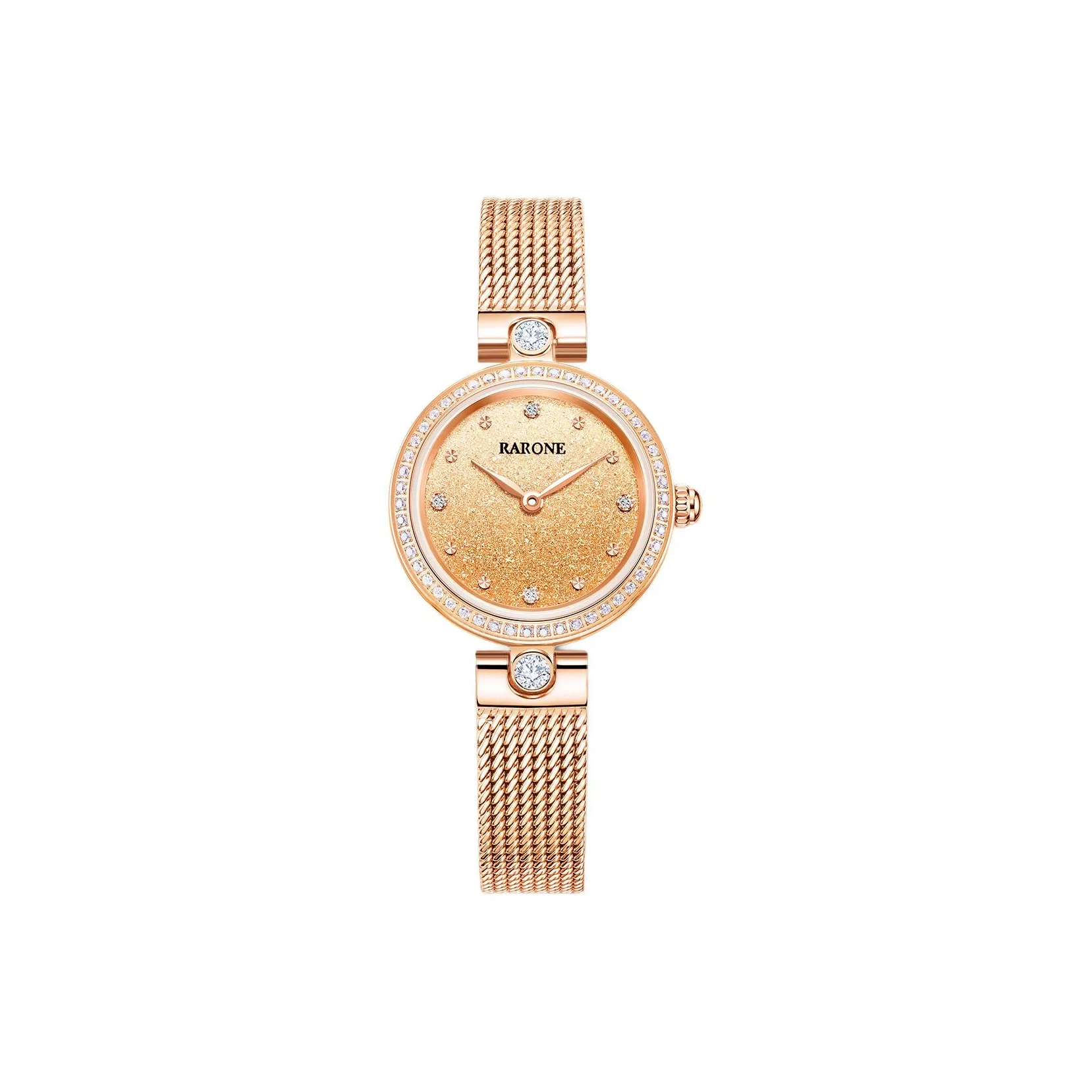 RARONE Кварцевый Movement Женские Часы из коллекции BLOOMING, 26 мм * 26 мм * 26 мм, Золотой