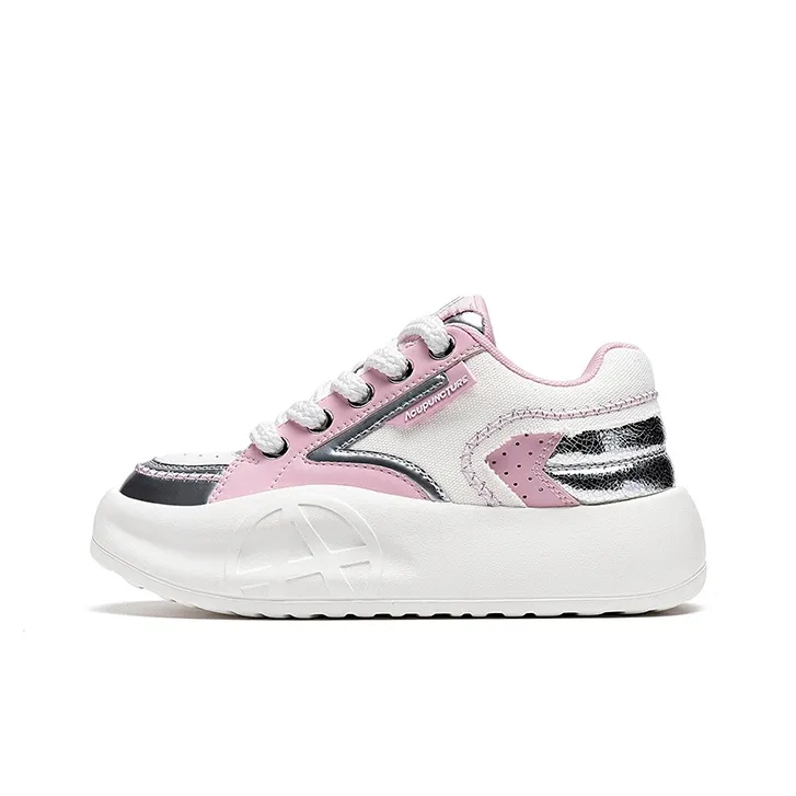 Acupuncture Casual Shoes Women's Low-Top Pink