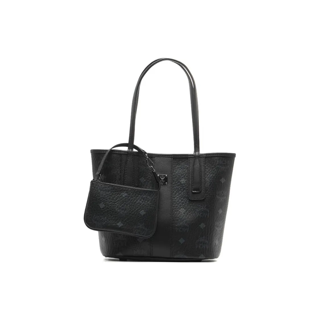 MCM Liz Visetos Coated Canvas With Leather Combo Bag Tote Bag Shopping Bag Shoulder Bag Handbag Mini Women's Black