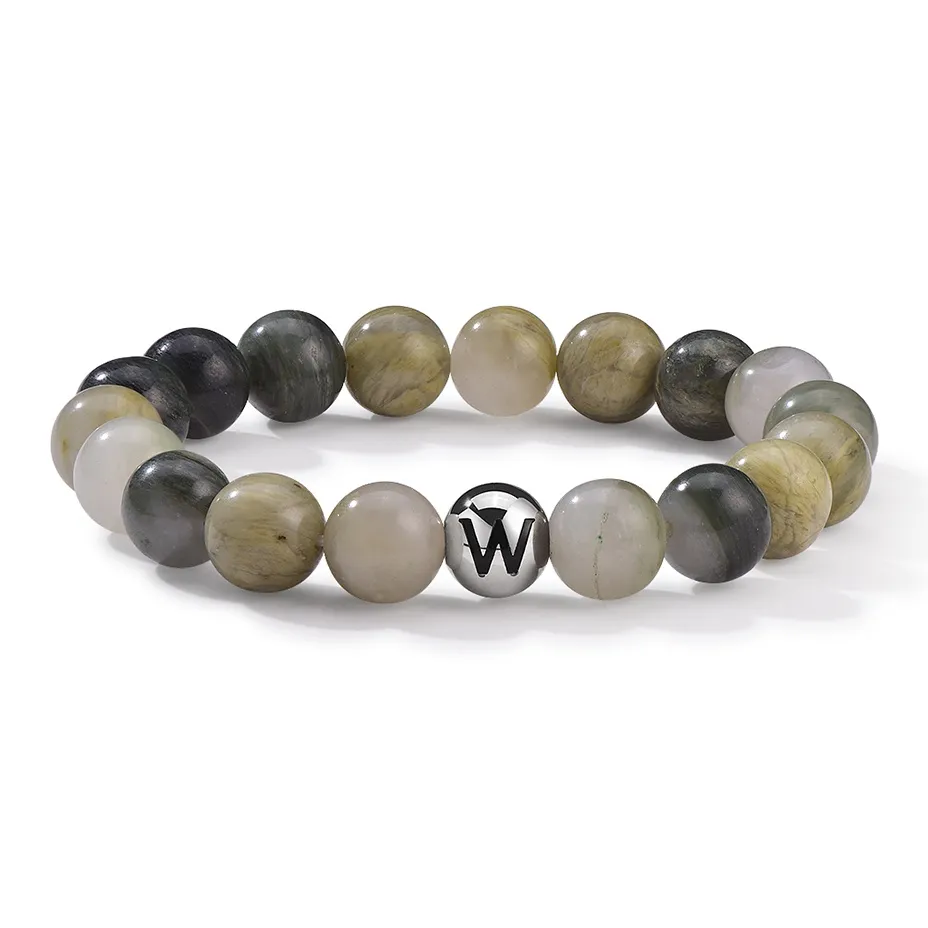 WEST ISLAND Зеленый Grass Камень Браслеты Унисекс