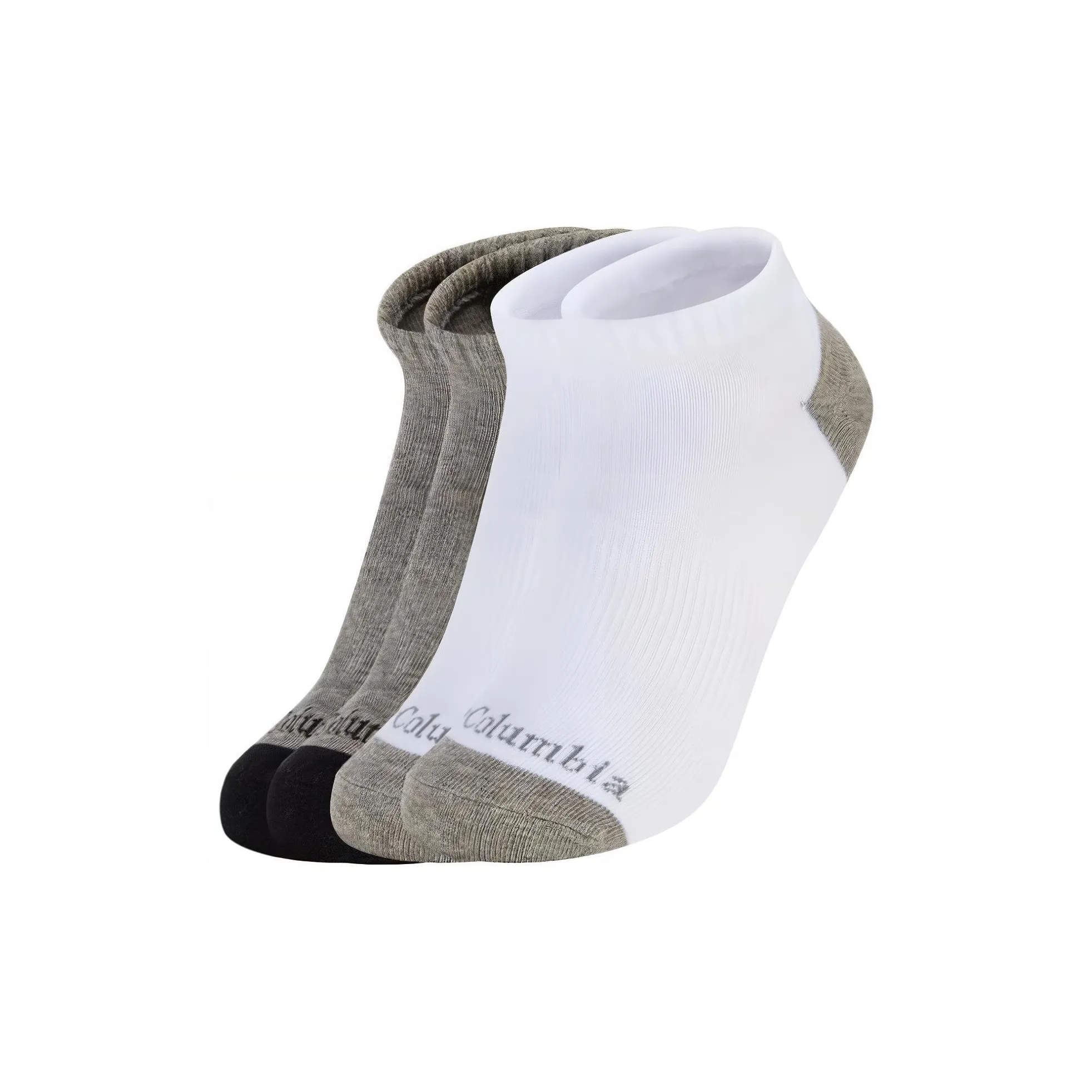 Носки Columbia Co-Brand Low-Top Унисекс 4 упаковки серый + белый