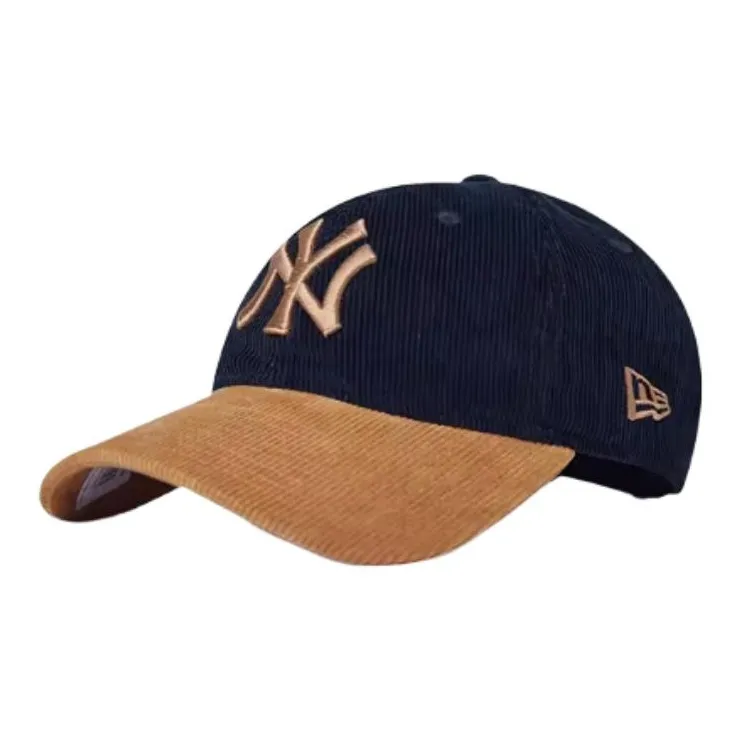 New Era Вельветовые кепки унисекс Темно-синий Светло-янтарный