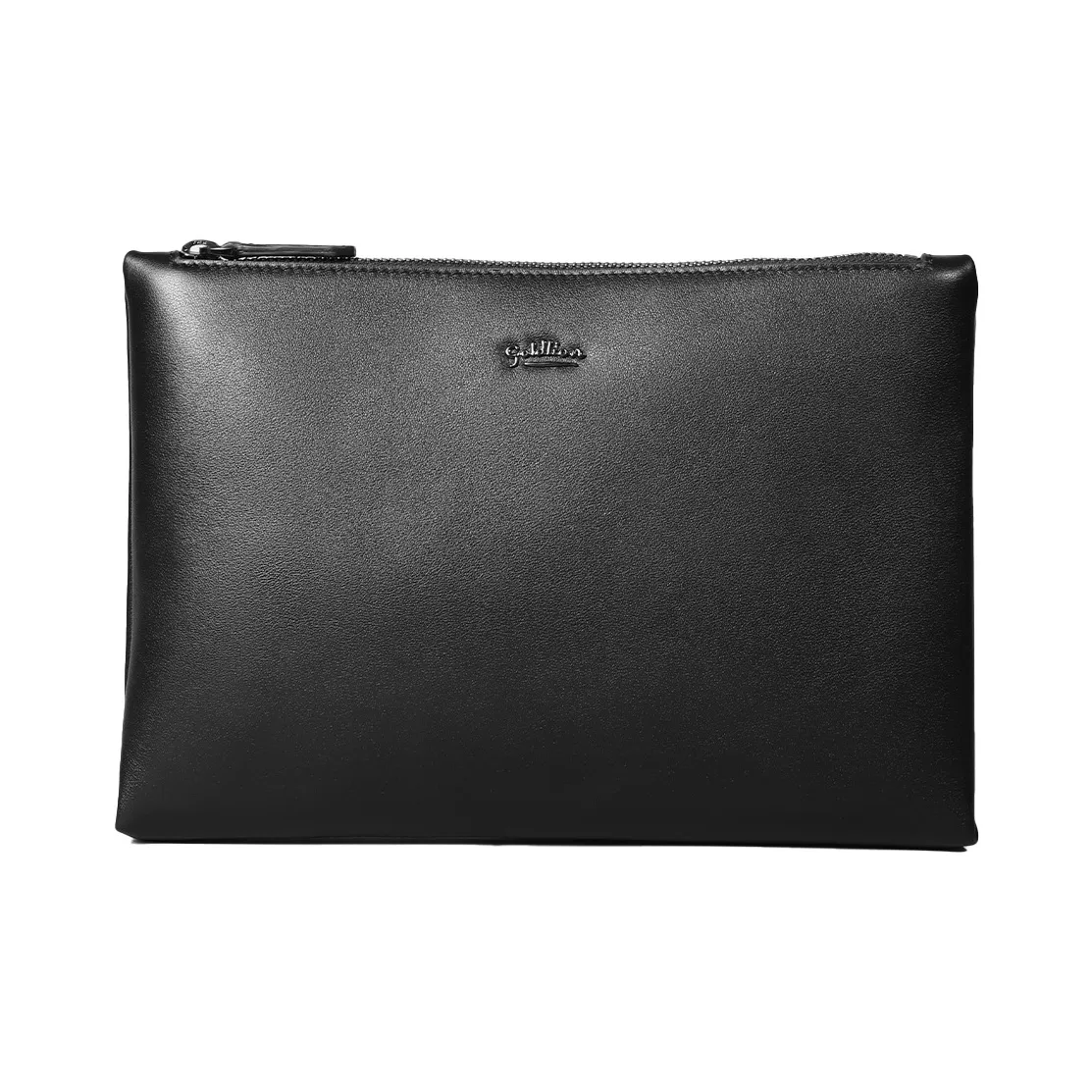 GOLDLION Top Grain Cow Leather Clutch Regular Men Black