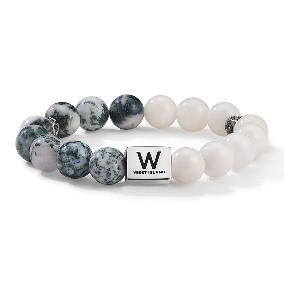 West Island Древесное зерно Агат Браслеты Унисекс