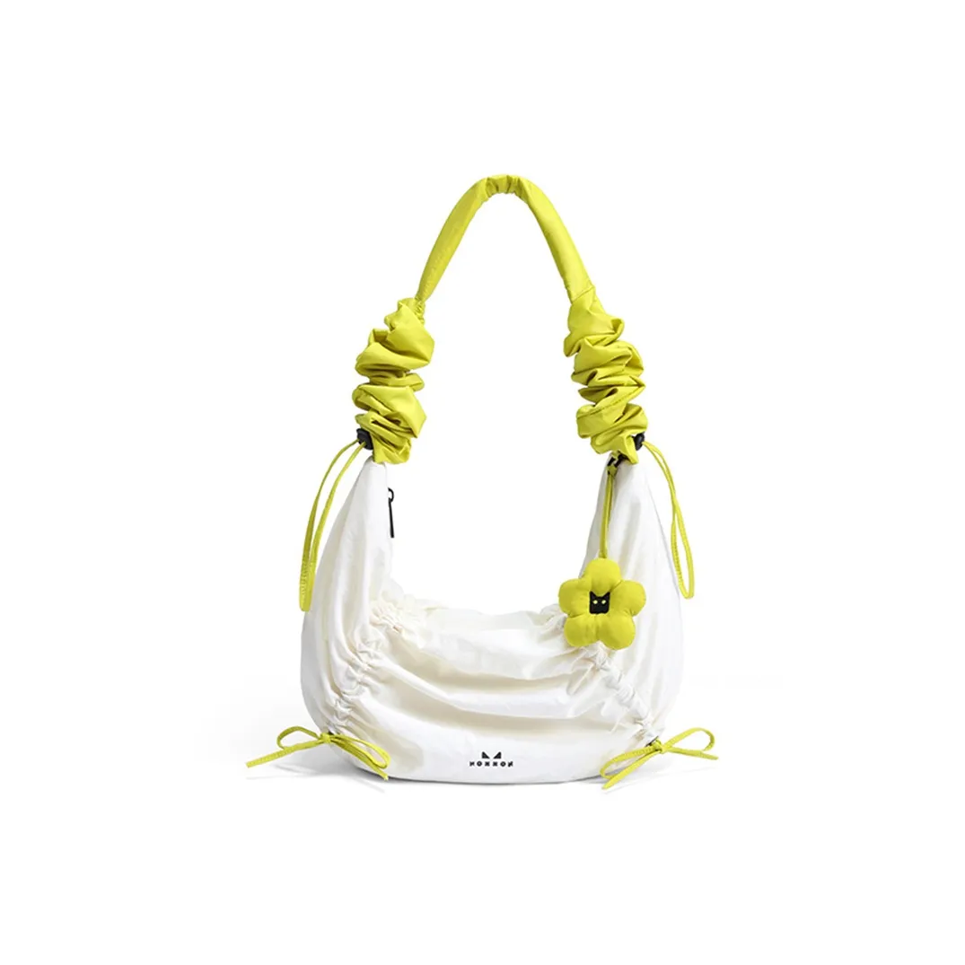 NOXXON Нейлоновая сумка через плечо стандартная женская белая и авокадо-зеленая мягкий зеленый и солнечный желтый