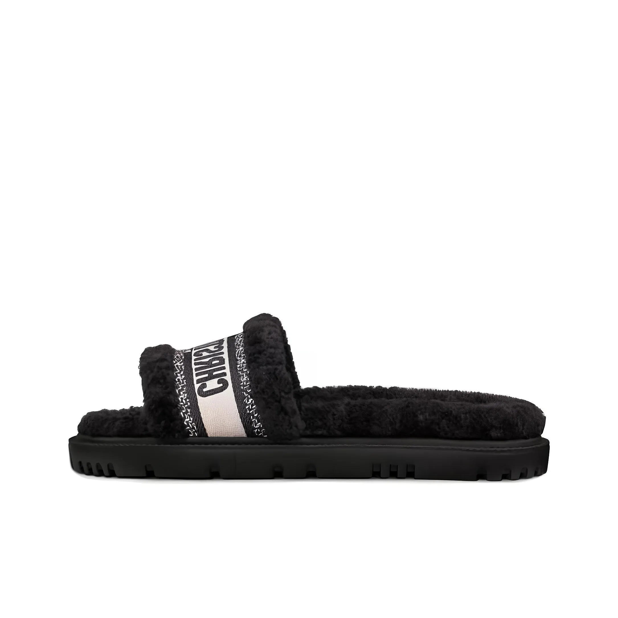 DIOR Dway Slip Resistant Slide Slippers Women's Black